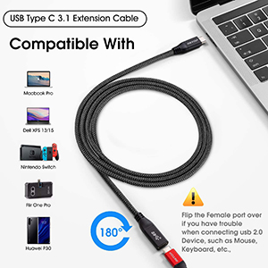 usb type c extension cable 10Gbps