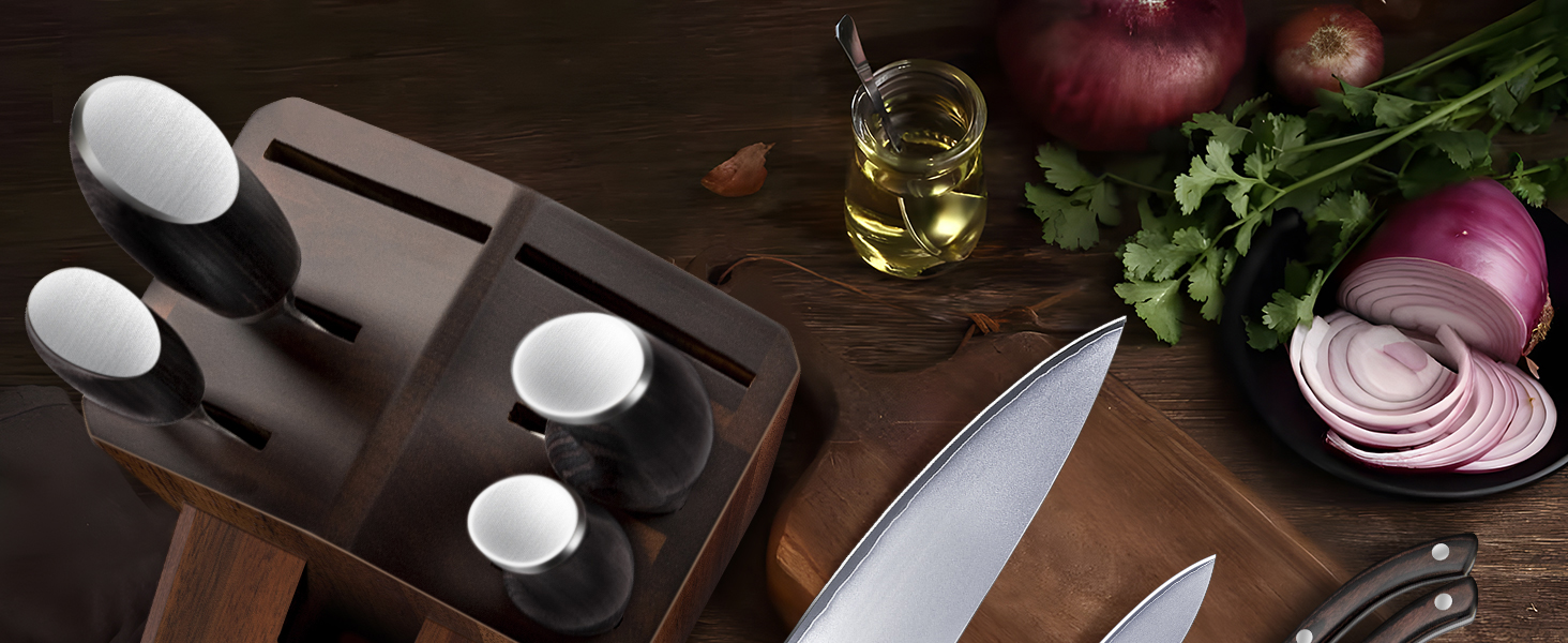 HOSHANHO 8-Piece Japanese Kitchen Knife Set