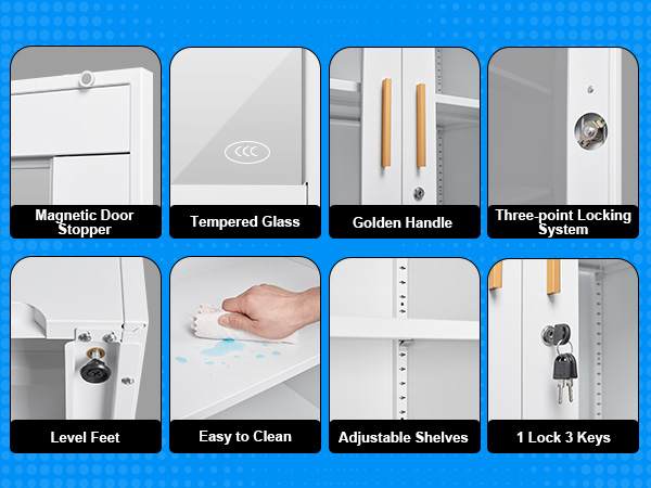 Polup Metal Glass Display Cabinet's Advantage