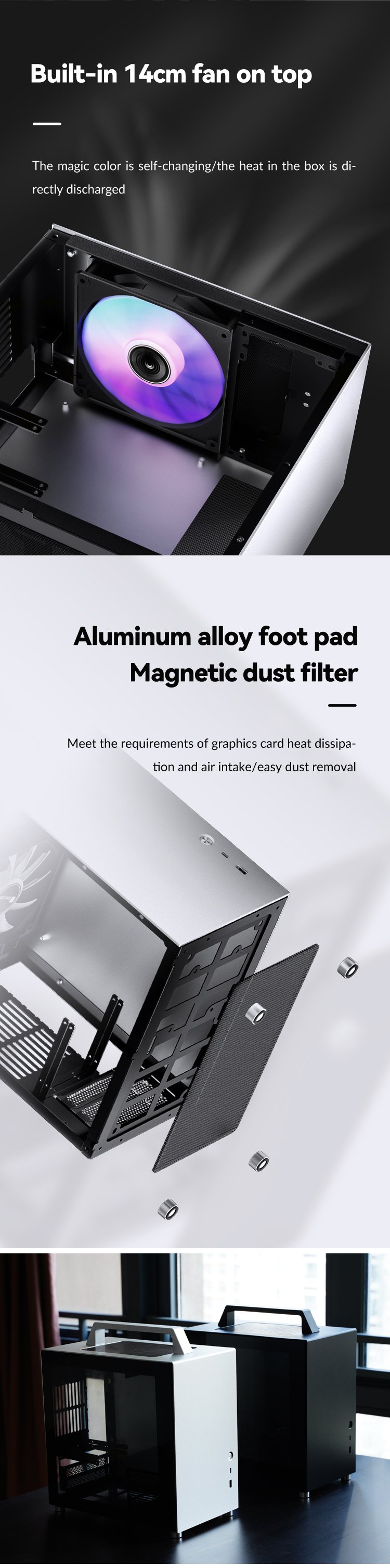 Portable itx case