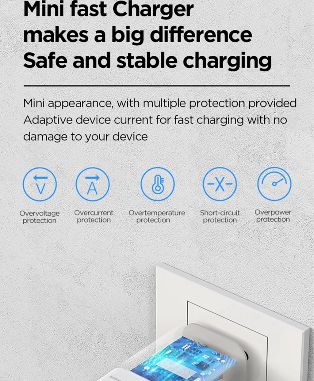 PISEN TS-C135A Quick USB-C 20W Fast Wall Charger