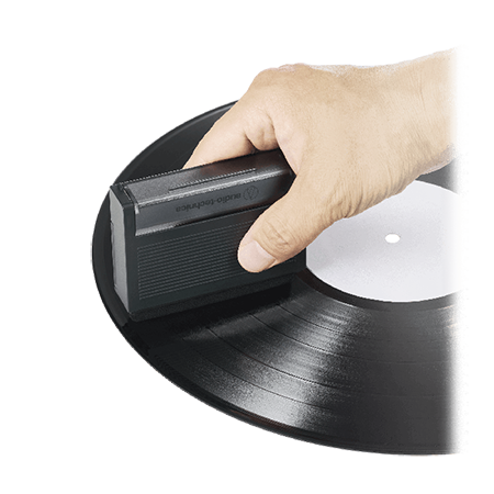 Audio-Technica AT6028 Compact 3-in-1 Record Cleaning Tool with Record Cover Stand