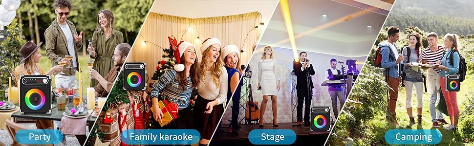 Karaoke Machine with two wireless Microphones