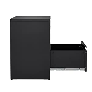 2 Drawer Black File Cabinet with Lock, Filing Cabinets for Home Office,  Metal Locking Office File Storage Cabinets with Drawers, Vertical Small  Filing Cabinet Organizer for Legal/A4 