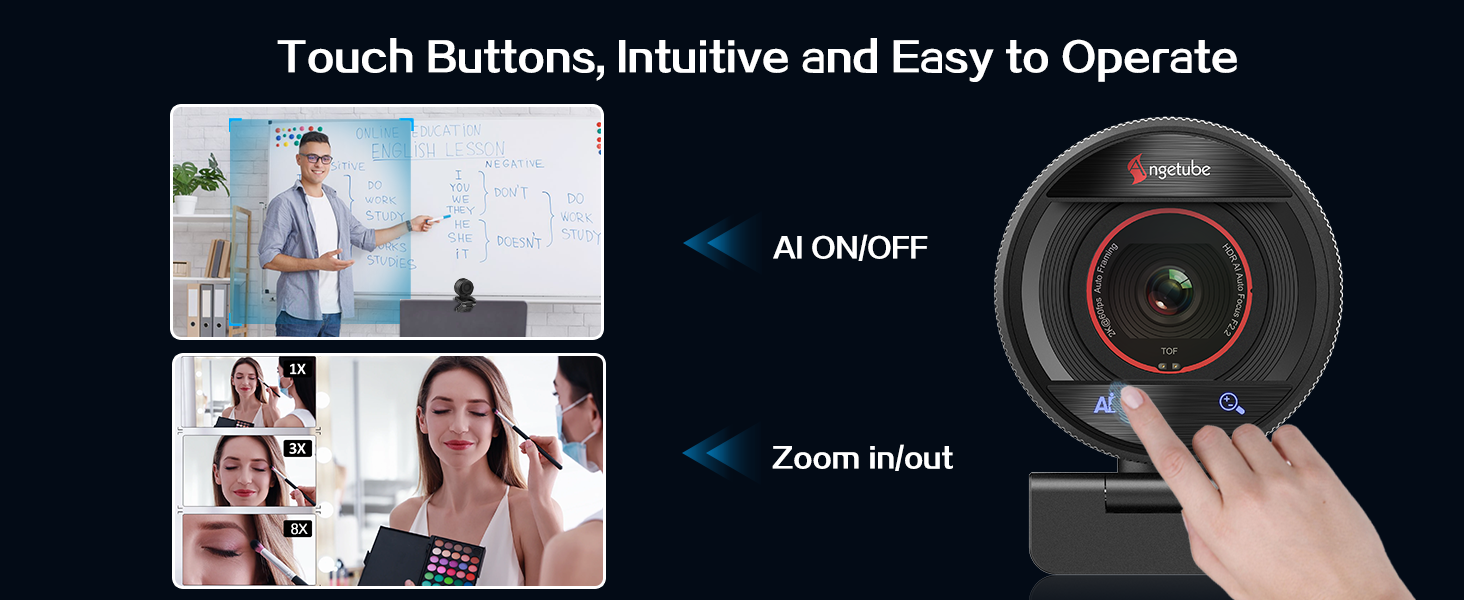 Touch Buttons, Intuitive and Easy to Operate