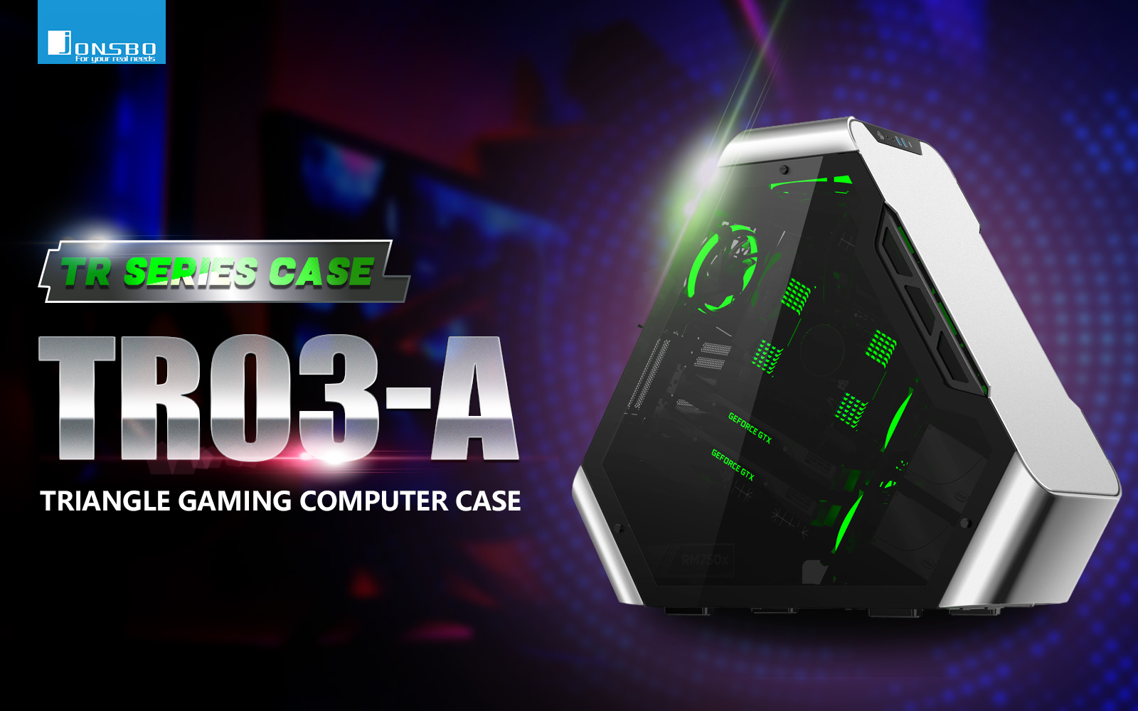 JONSBO TR03-A ATX Triangle Gaming Computer Case