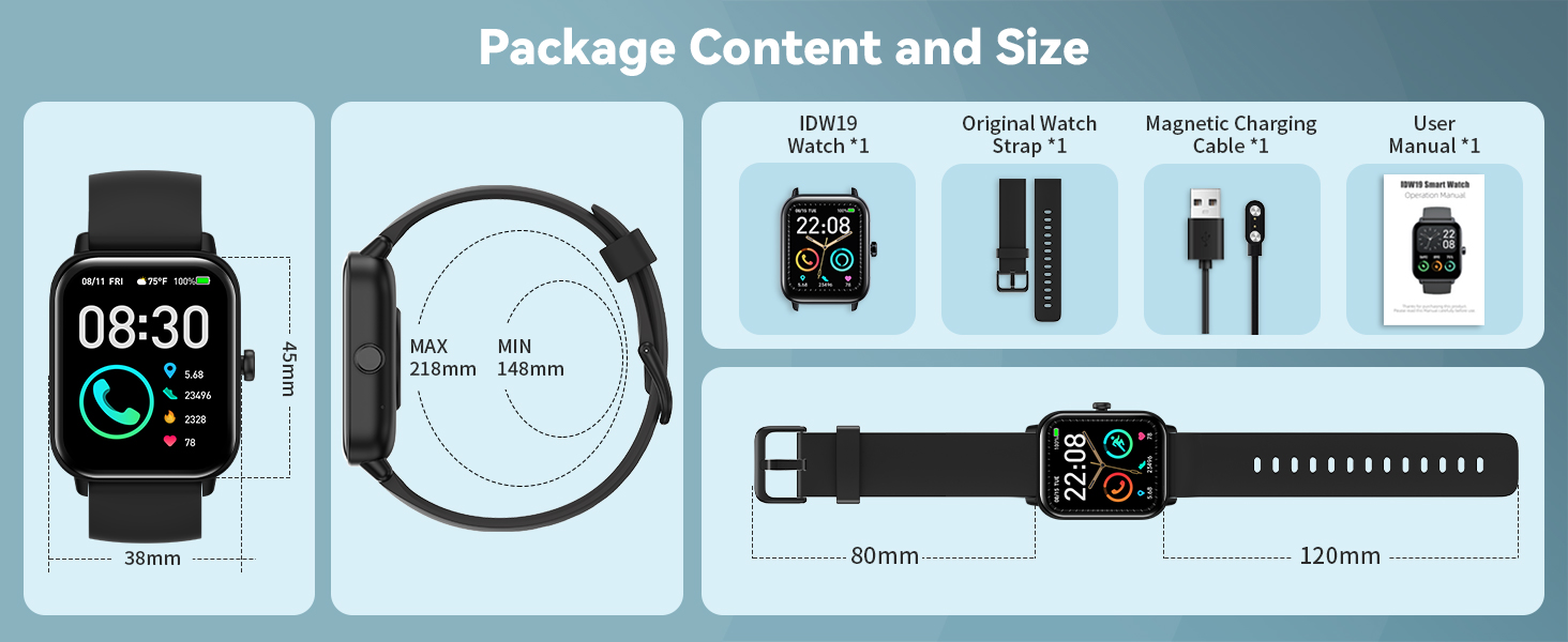 1.8 Inches Bluetooth Smart Watch for Women with Alexa Voice