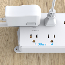 power strip widely spaced outlets