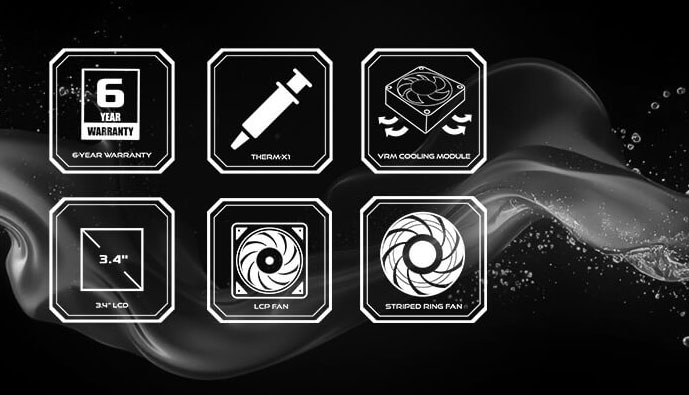ASRock AIO Steel Legend Dark 360 LCD Liquid Cooler