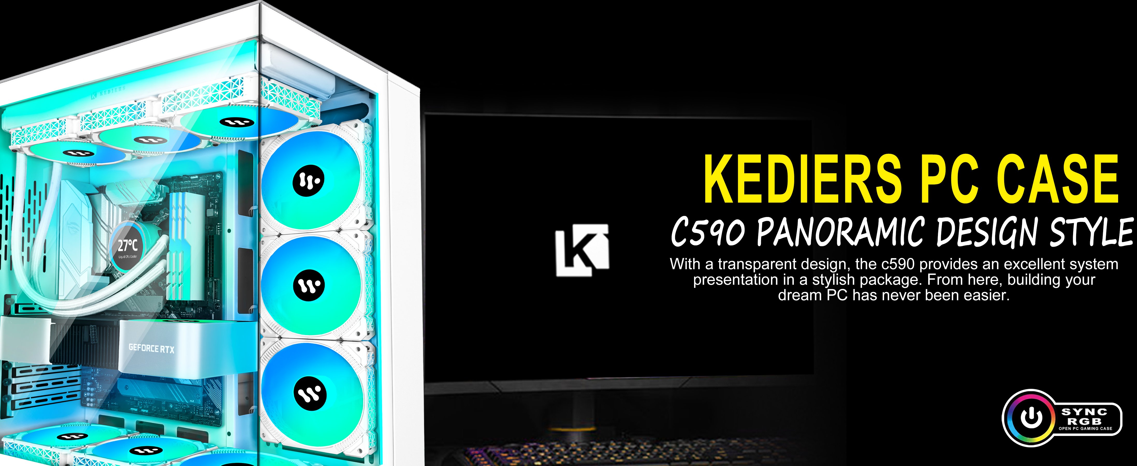 Kediers C580 Gaming Case Unboxing & Assembly 