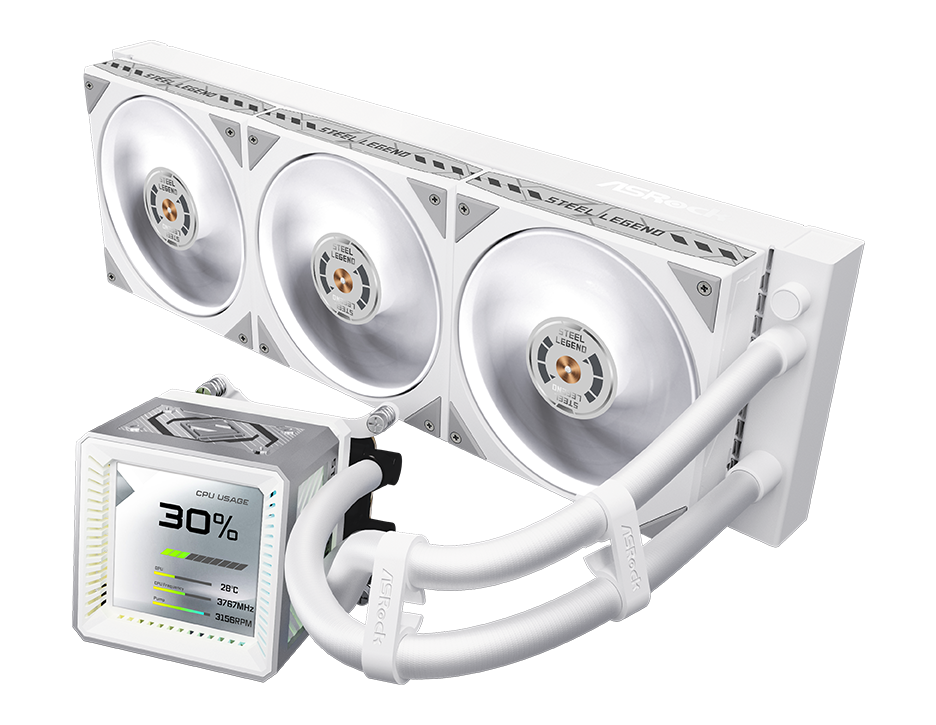 ASRock Steel Legend 360 LCD AIO Liquid Cooler