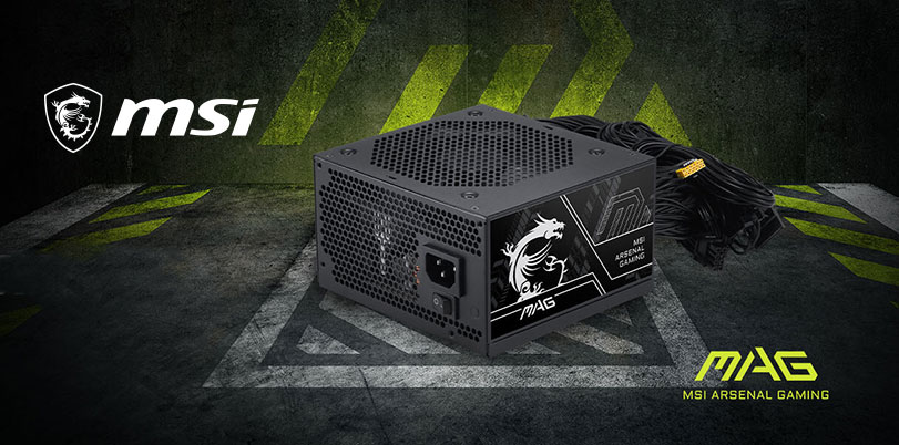  MSI MAG A750BN PCIE5 Non-Modular Compact Gaming 750W Power Supply