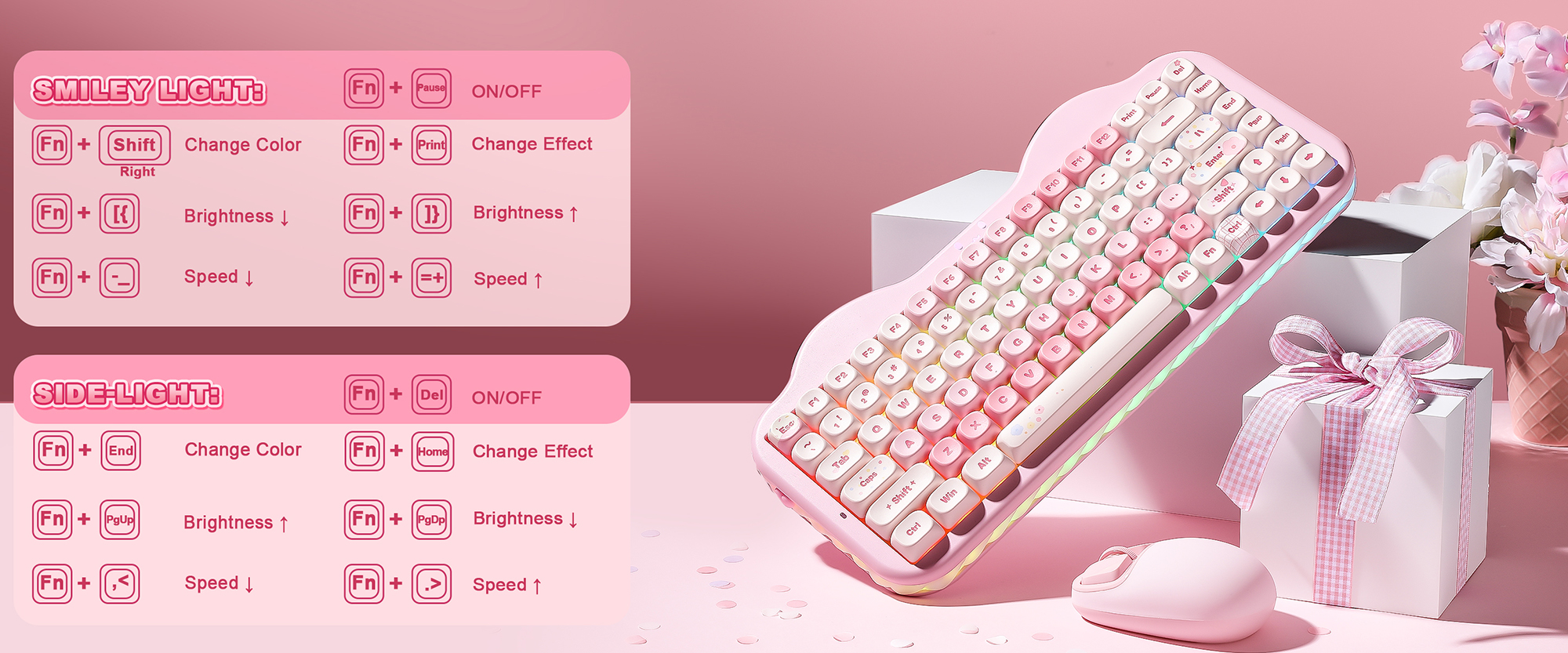 Smiley Light and Side Light Shortcuts