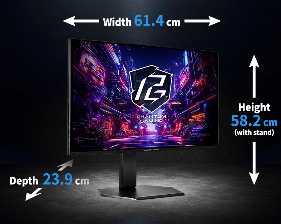 ASRock Phantom Gaming PGO27QSA or PGO27QSA-W Gaming Computer Monitor