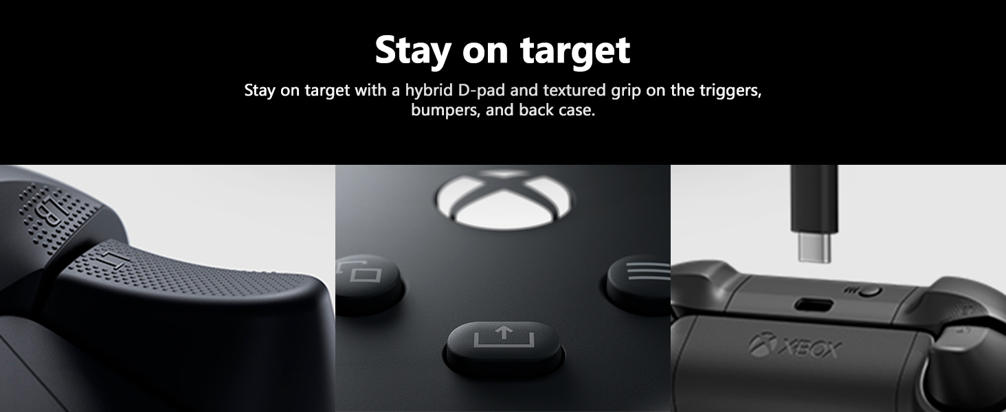 Xbox Wireless Gaming Controller + USB-C Cable-4