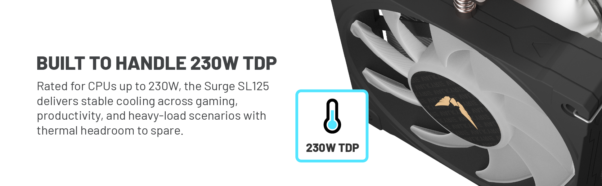 Tool-Free Mounting and 3-Year Warranty: Includes a secure installation kit for AMD and Intel CPUs
