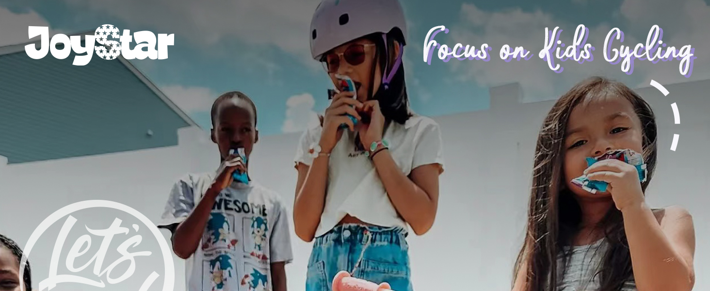 joystar kids bike boy girl children youth bicycle toddler training wheels basket low-step frame