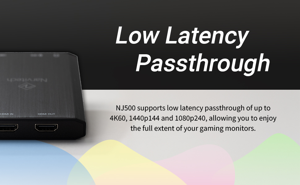 Low Latency Passthrough 4K60 capture support Seamless Gaming Performance