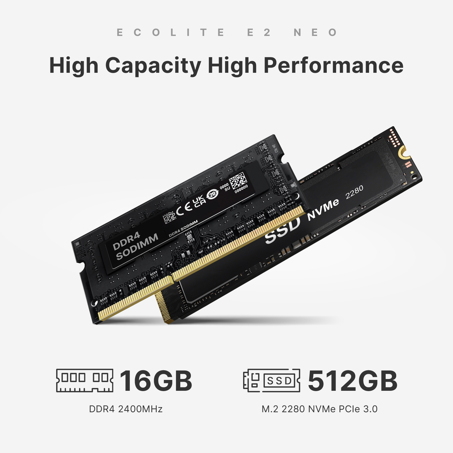 166GB DDR4 2400MHz 512GB PCIe3.0 SSD