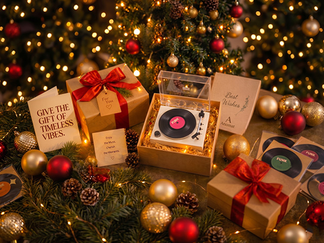 mini record player