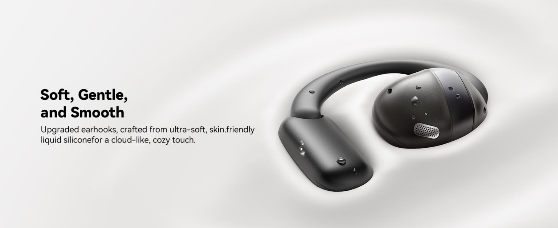 Open Ear Headphones, Bluetooth 5.4 Wireless Earbuds with Digital Display, Ultra-Comfort, Clear Calls