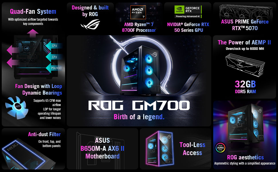 ASUS GM700TZ-PS776 Gaming Desktop PC 
