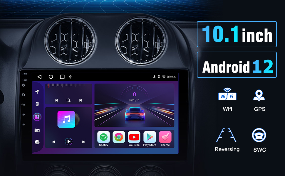 AWESAFE 9”Pantalla CarPlay para Coche/Android Auto/MirrorLink