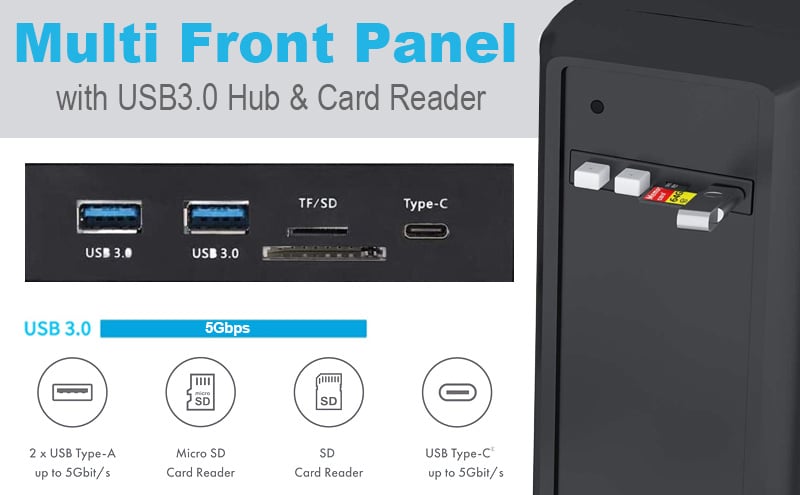 Hub USB 3.0 Renkforce RF-HUB-321 3 ports avec lecteur de carte SD intégré  noir - Conrad Electronic France