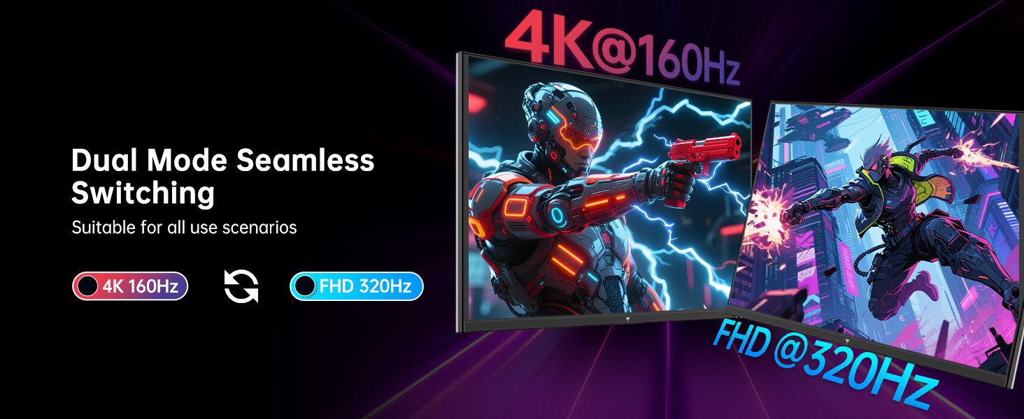 KTC 27 Inch 4K MiniLED Gaming Monitor Dual Mode