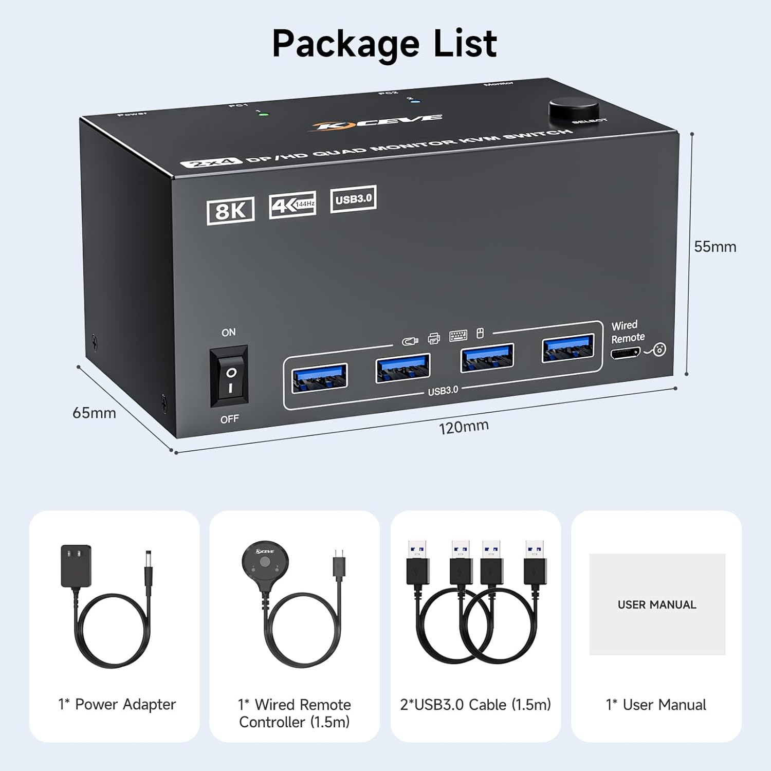 KVM switch 4 monitors 2 computers