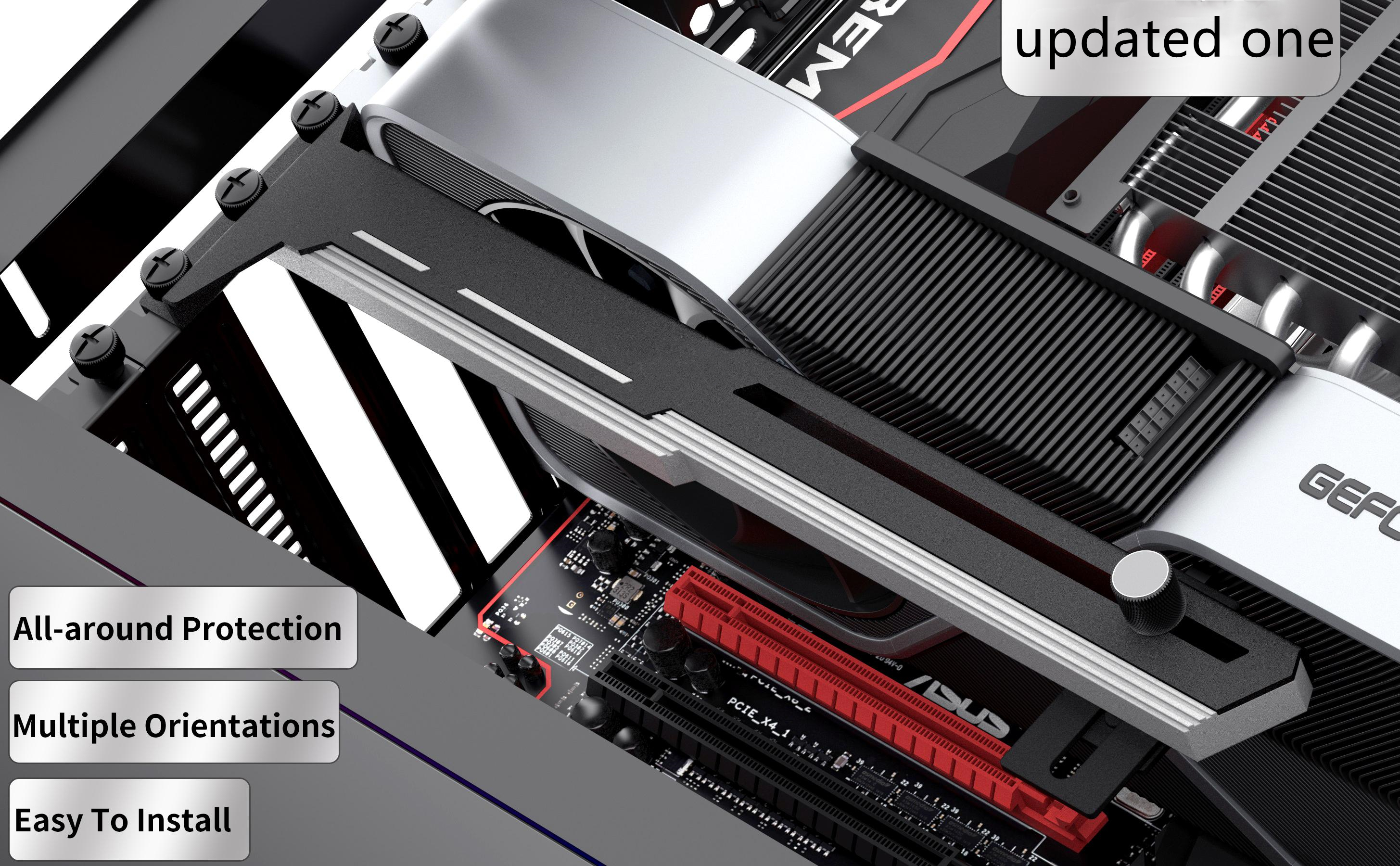 Black&White Graphics Card GPU Brace Support