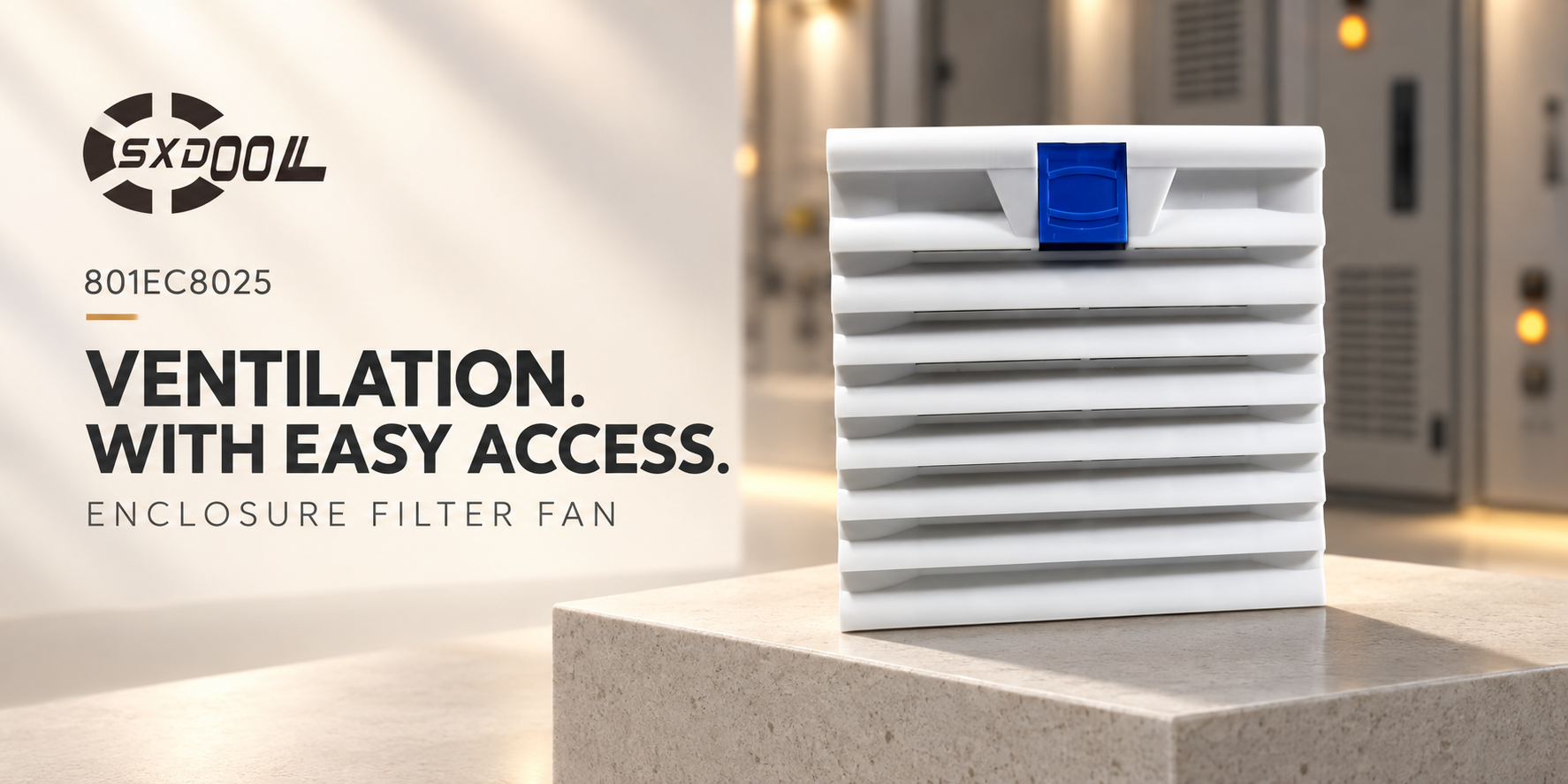SXDOOL 801EC8025 enclosure filter fan - ventilation with easy access