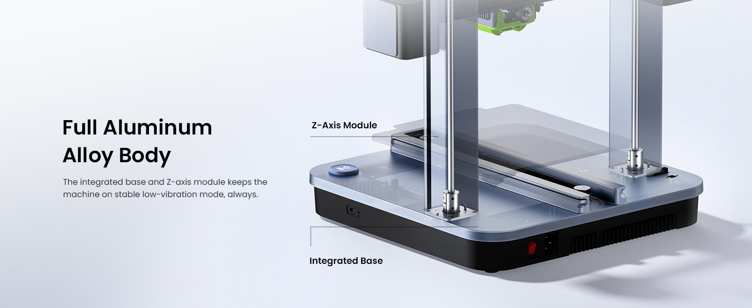 AnkerMake M5C 3D Printer, Easy Control via Multi-Device, 500 mm/s High-Speed  Printing in Fast Mode, Smooth Detail, Intuitive, Auto-Leveling, Integrated  Aluminum Alloy Base, 220×220×250 mm Print Volume 