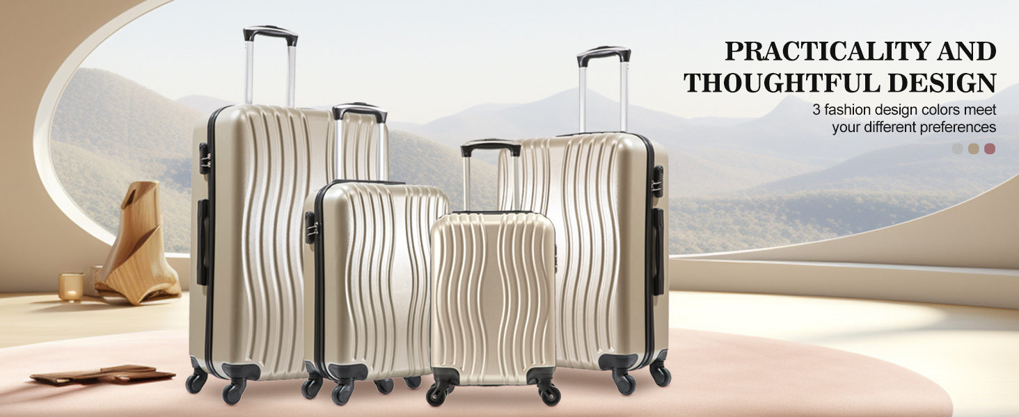 4 Piece Hardshell Luggage Set