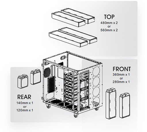 Thermaltake AX1000 TG Super Tower Chassis
