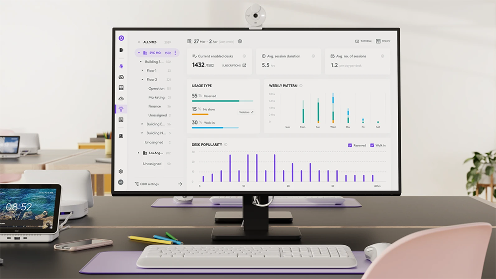 Logitech Logi Dock Flex Managed Docking Station