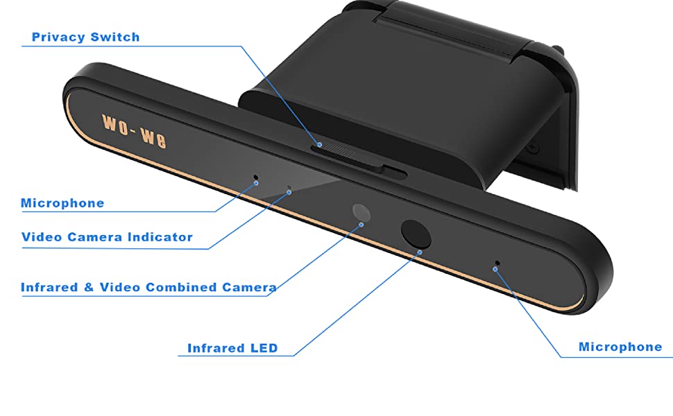 wowe Windows Hello Face Recognition cam for Instant Login with