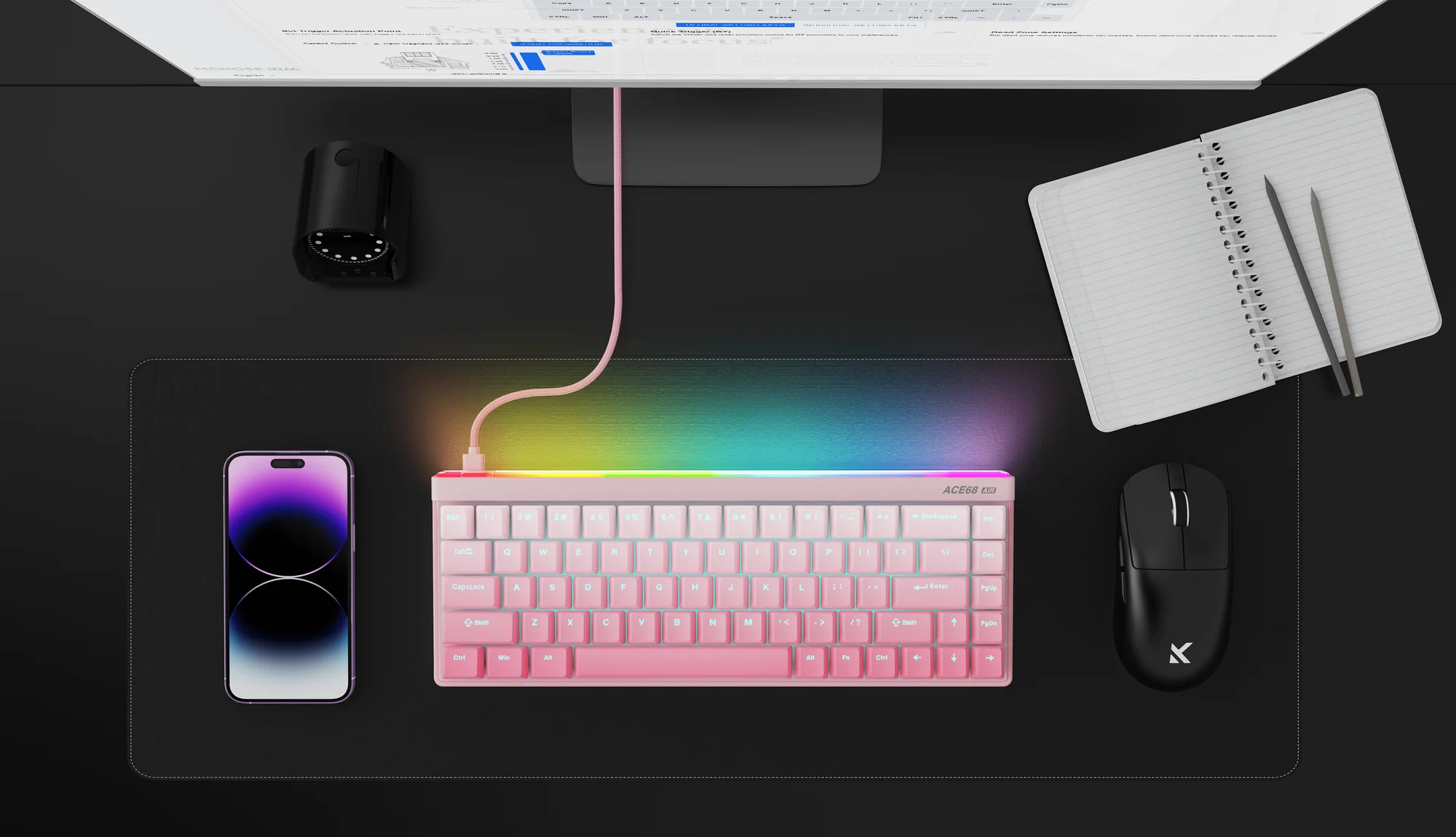 MCHOSE ACE 68 Air 65% Magnetic Switch Wired Gaming Keyboard
