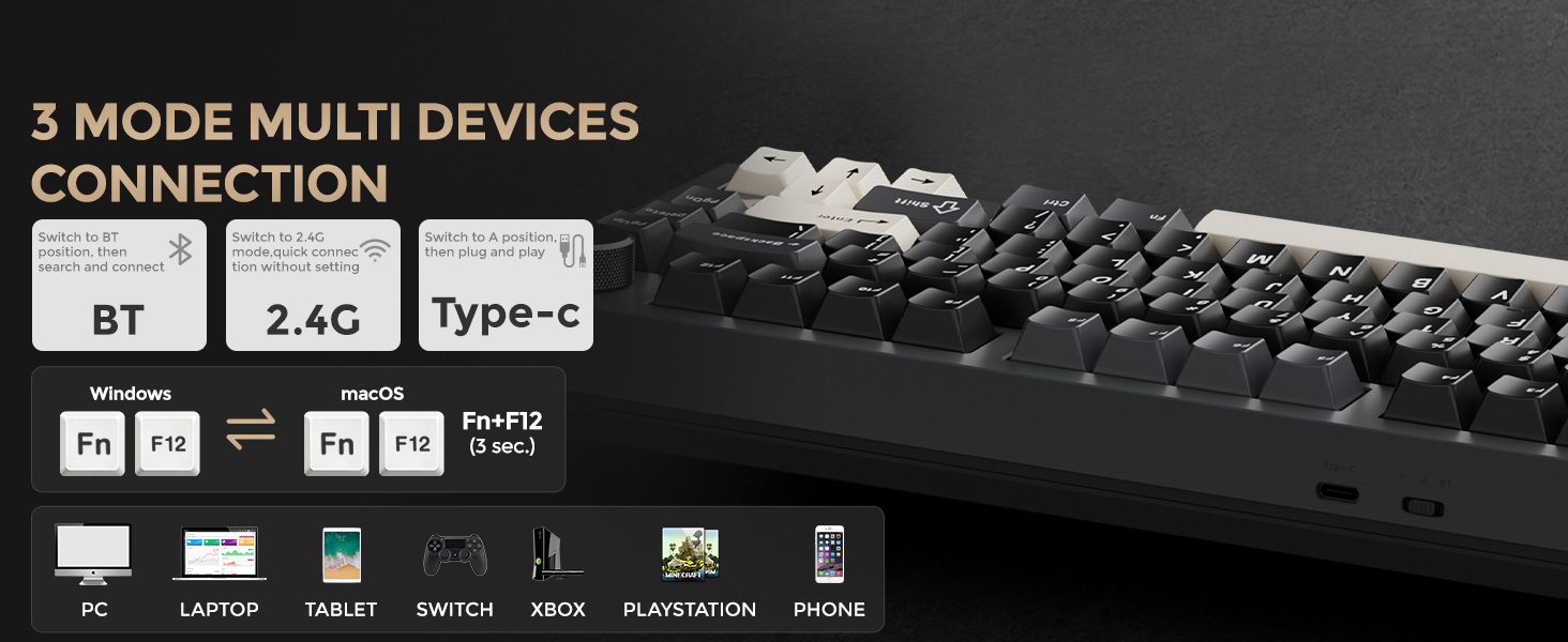 DAREU FLEX75 Wireless Mechanical Keyboard