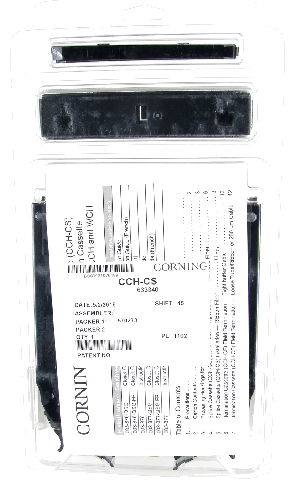 CCH-CS product and packaging