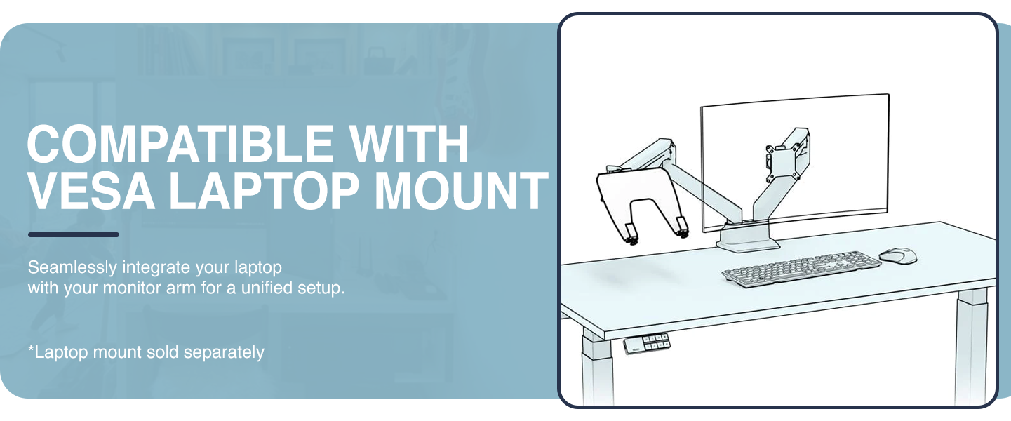 dual LED monitor arm, screen mount with lighting, mechanical spring monitor stand