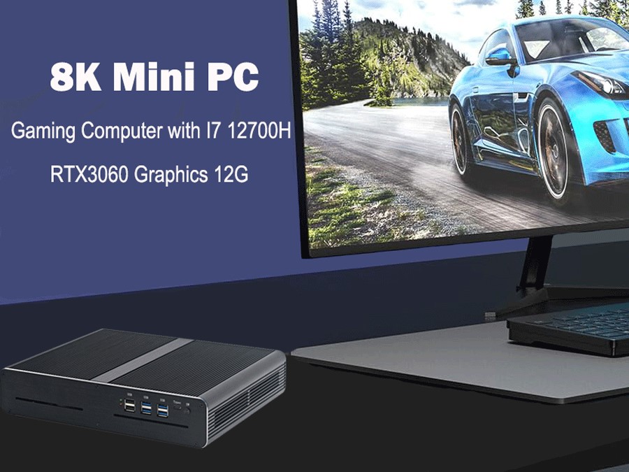 8K Mini PC, Gaming Computer with I7 12700H