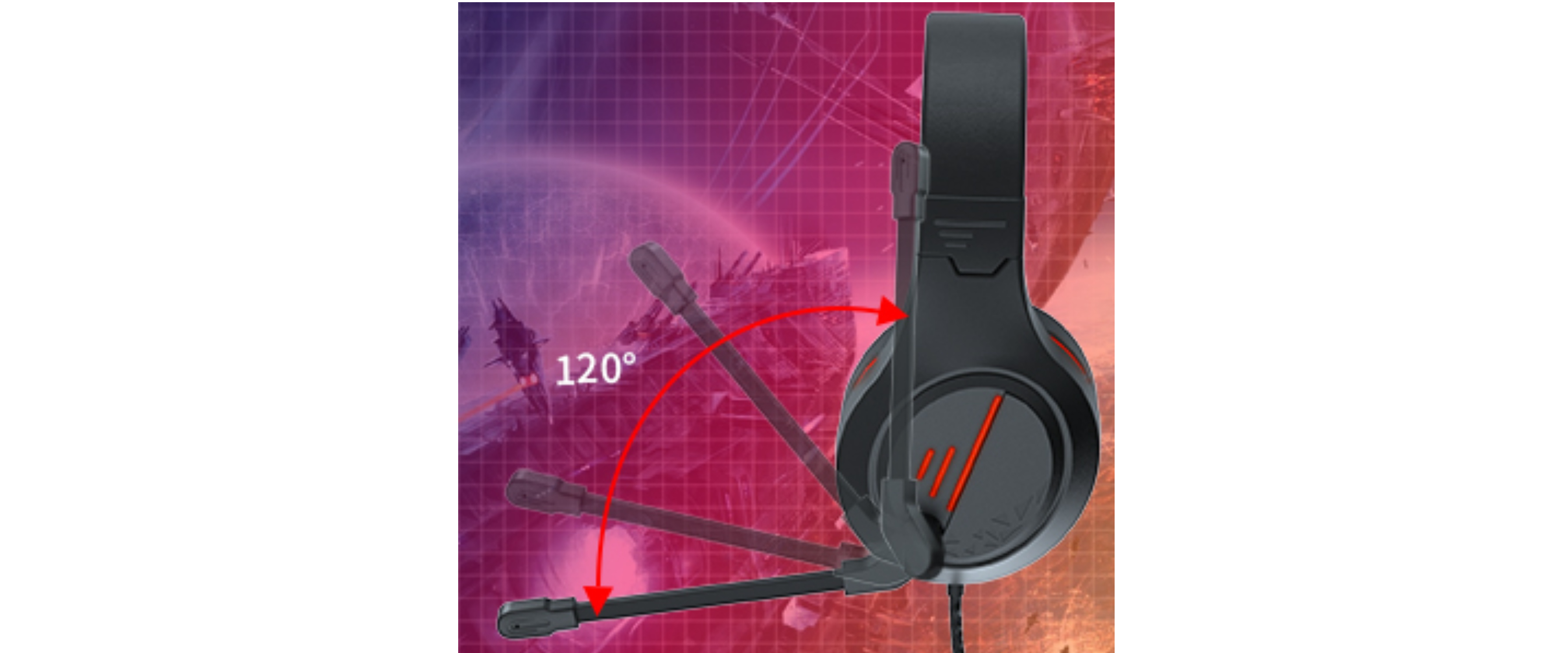 INMISS MH601X, 120° Flexible Mic