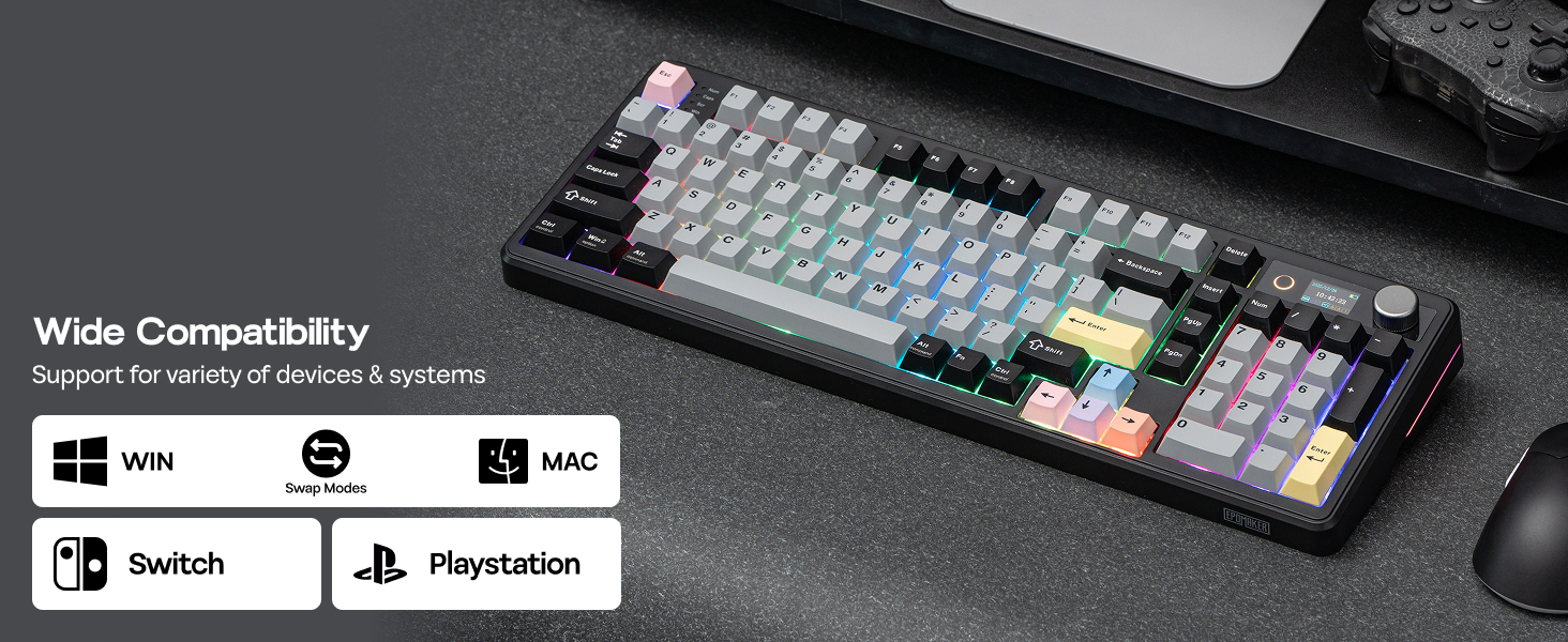 EPOMAKER TH99 PRO Wide Compatibility