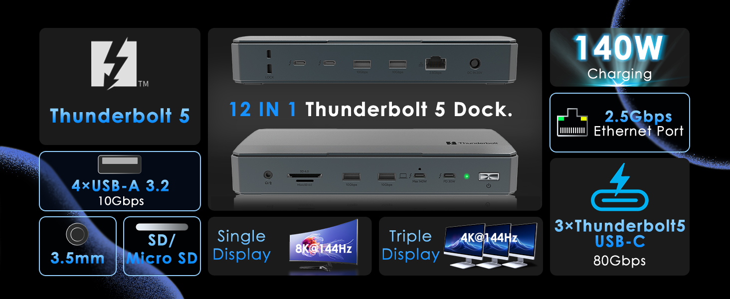 thunderbolt 5 docking station