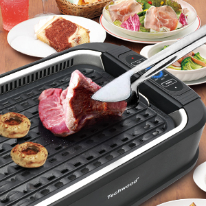 SUEWRITE Electric Smokeless Indoor Grill, Non-Stick Cooking Removable  Plate, Portable Korean BBQ Grill with Removable Temperature Control,  Dishwasher