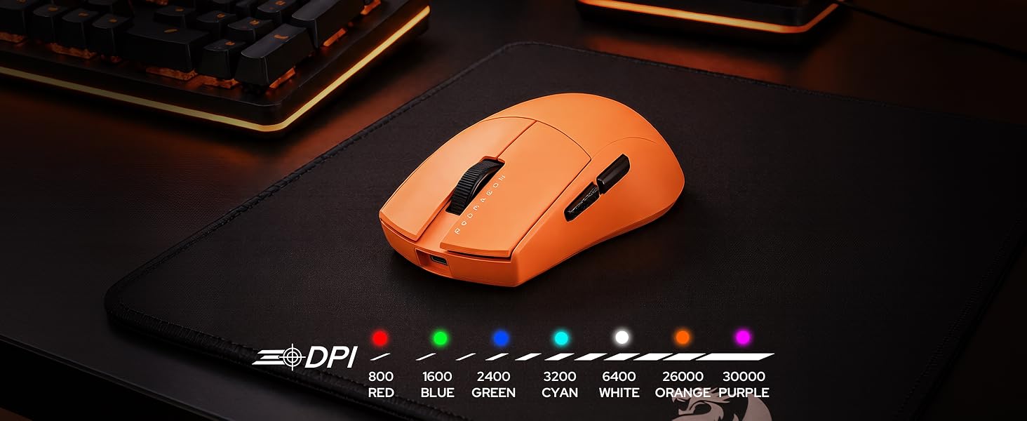 Redragon M916 ULT Wireless Gaming Mouse 30000 DPI 54G Ultra-Lightweight | 8K Polling Rate, Redefine