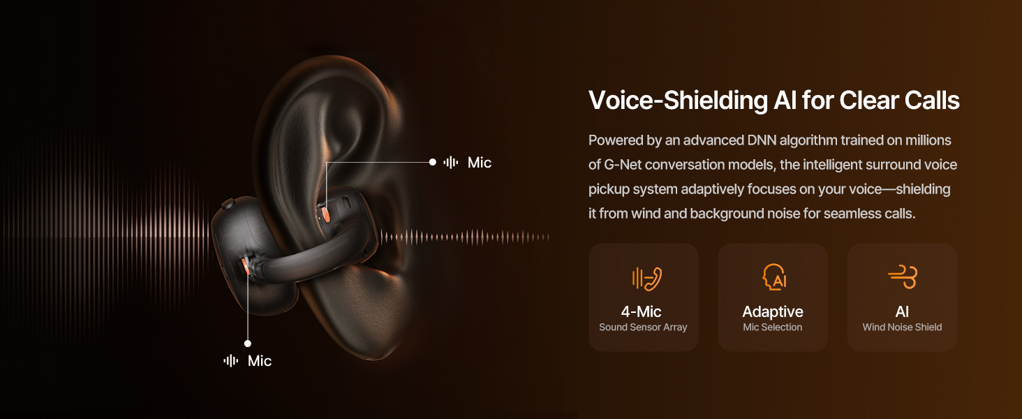 Baseus Inspire XC1 Open Ear Clip-On Earbuds