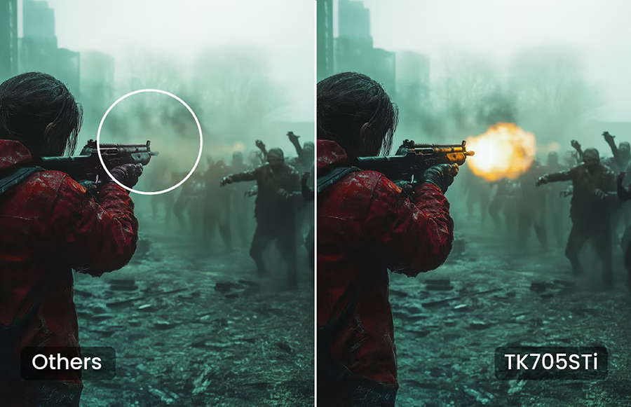 BenQ TK705STI 3000-Lumen UHD 4K Short-Throw LED DLP Smart Home Entertainment Projector