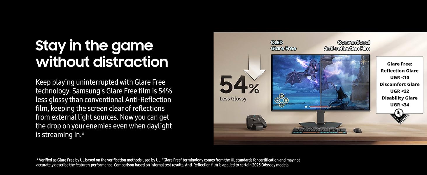 Samsung Odyssey OLED G5 (G50SF) QHD & QD-OLED Gaming Monitor